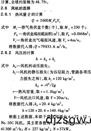 穀物(wu)烘榦機(ji)風機選擇(ze)